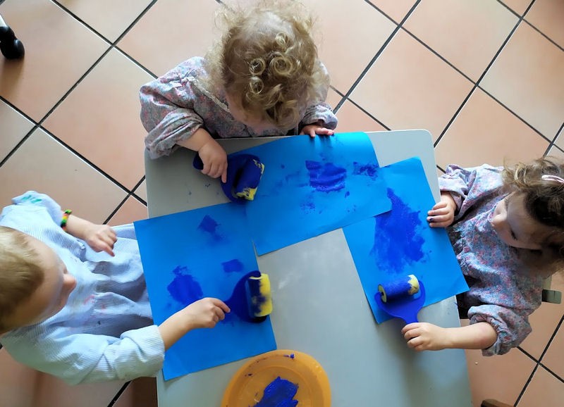 La peinture pour la fête des pères chuuut