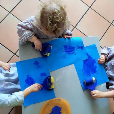La peinture pour la fête des pères chuuut